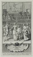 KG 12018
<br/>
titelpagina van de komedie 'Le Theatre de la Foire'
<br/>
<em>Picart, Bernard (1673-1733)</em>
